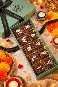 "happy Diwali" Brookie Gift Box (10pcs)