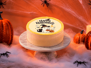 Happy Halloween Pineapple Photo Cake - 500Gms