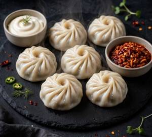Corn & Cheese Momo (6 Pieces)