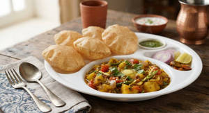 Aloo Sabji Poori (5 Poori)