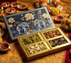 Bacha Elephant Box Dry Fruit Box (6x10) (2614)