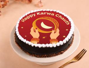 Karwa Chauth Truffle Poster Cake (500gm)