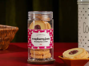 Raspberry Thumbprint Cookie (140 Gm)