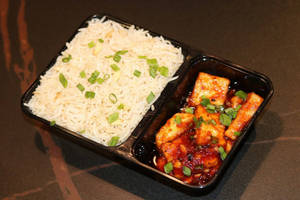 BAMBOO SHOOT RICE & HONEY CHILLI COTTAGE CHEESE