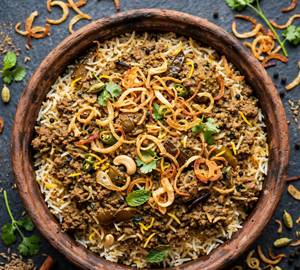 Chicken Keema Dum Biryani