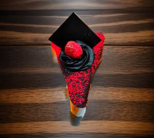 Eggless Red velvet Truffel Pastry