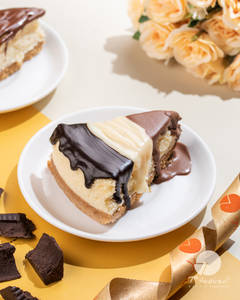 Triple Chocolate Flavour Baked Cheesecake