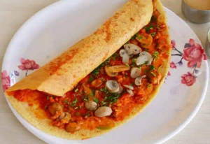 Cheese Mushroom Masala Dosa