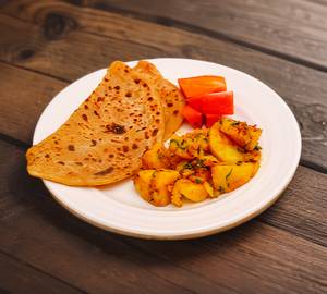 Aloo sabji with 2 chapati