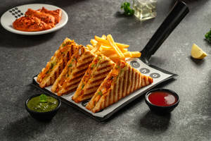 Tandoori Chicken Tikka Sandwich.