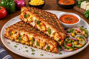 Paneer Schezwan Grilled Sandwich