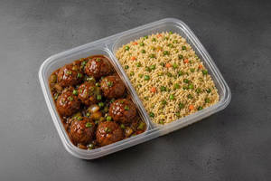 Veg Manchurian with Fried Rice