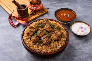 Ambur Pepper Chicken (boneless) Biryani (seeraga Samba Rice)