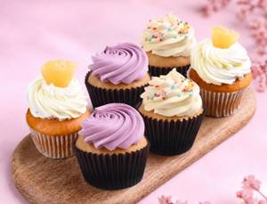 Set of 2 each of Blueberry, Pineapple and Vanilla Cup Cake