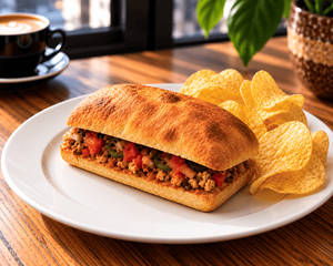 Tempeh & Tofu Keema Sandwich