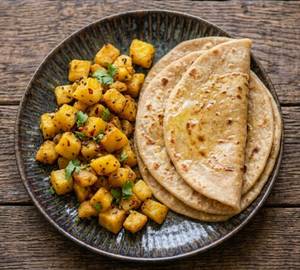Aloo Fry With Paratha