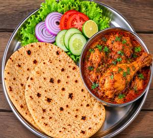 2 Chapati With Chicken Any Side