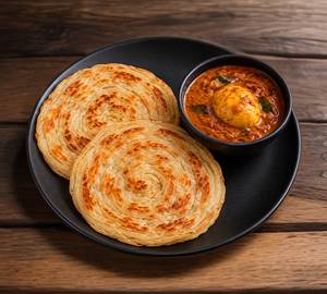 Parotta With Egg Curry