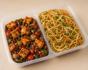 Chilli Paneer with Noodles