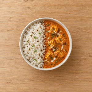 Paneer Tikka Butter Masala With Veg Pulao