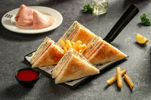 Celery, Chicken And Iceberg Club Sandwich