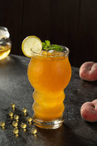 Peach Bubble Tea