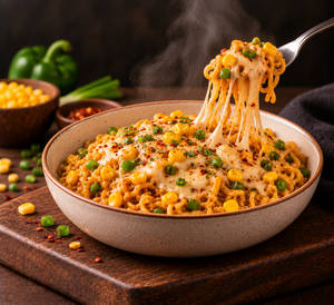 Chilli Cheese And Corn Maggie
