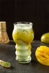 Mango Iced Matcha Latte