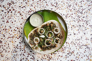 Prawn Pepper Fry Dosa