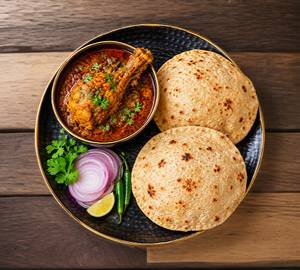 Chicken Curry With 2 Tawa Roti