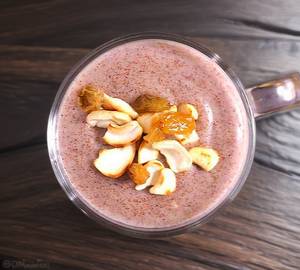 Bellam,Milk,Sabja Mixed Ragi Java