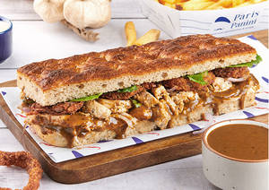 Protein Mathieu (French Dipped Chicken Sandwich)