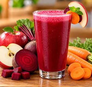 Apple beetroot carrot juice