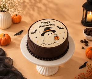 Happy Halloween Chocolate Poster Cake (500 g)