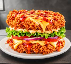 Chicken smacker without bun burger