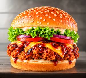 Barbecue chicken burger