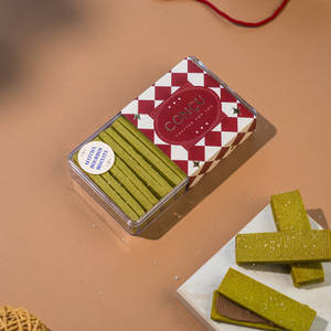 Matcha Bourbon Biscuits