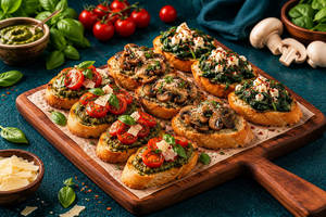 Tuscan Pesto Assorted Crostini