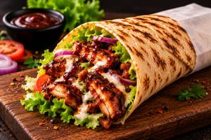 Barbecue chicken twister