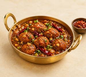 Veg Manchurian Hot Garlic Gravy