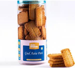 Atta Patti Gud Cookies Jar (300 Grams)