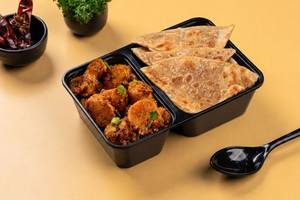 Masala Arbi & Paratha Dabba