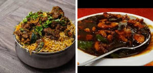Chicken Fry Bit Biryani+chilli Chicken
