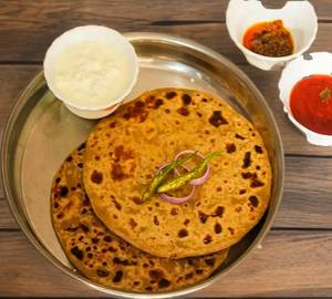 2 Aloo Paratha With Dahi