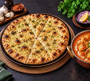 Keshav special cheese naan with gravy