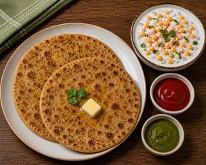 2 Aloo Paratha With Raita