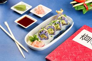 Tempura Asparagus Sushi Roll