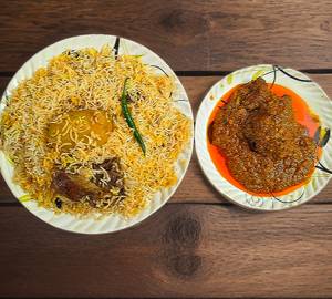Messi X Mutton Biryani With Chicken Chaap