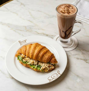 Croissant S/W & Hot Beverage Combo