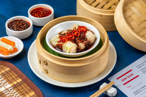 Chicken Roll With Black Pepper Sauce Dim Sum